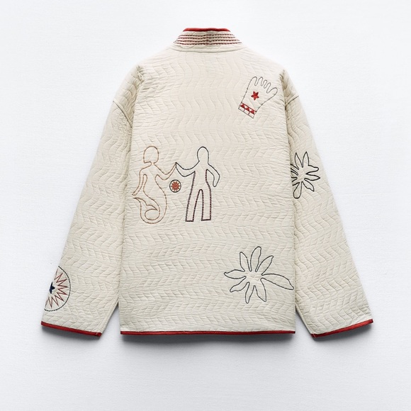 Zara embroidered quilt kimono - Picture 10 of 11